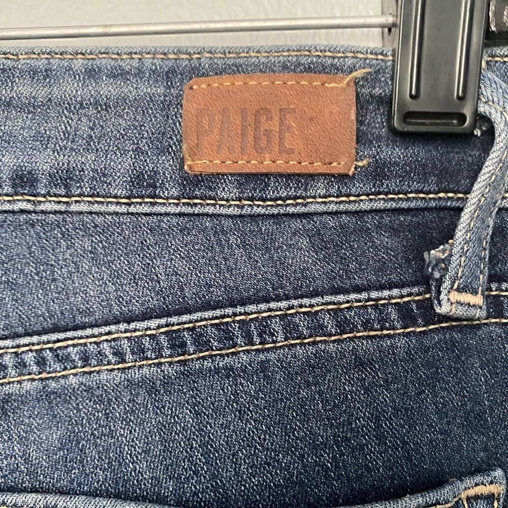 PAIGE VERDUGO ANKLE  DISTRESSED JEANS - Picture 9 of 9